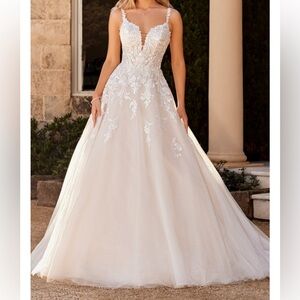 *NEW* Sophia Tolli Wedding Dress Y3115 size 16 Ivory/Champagne